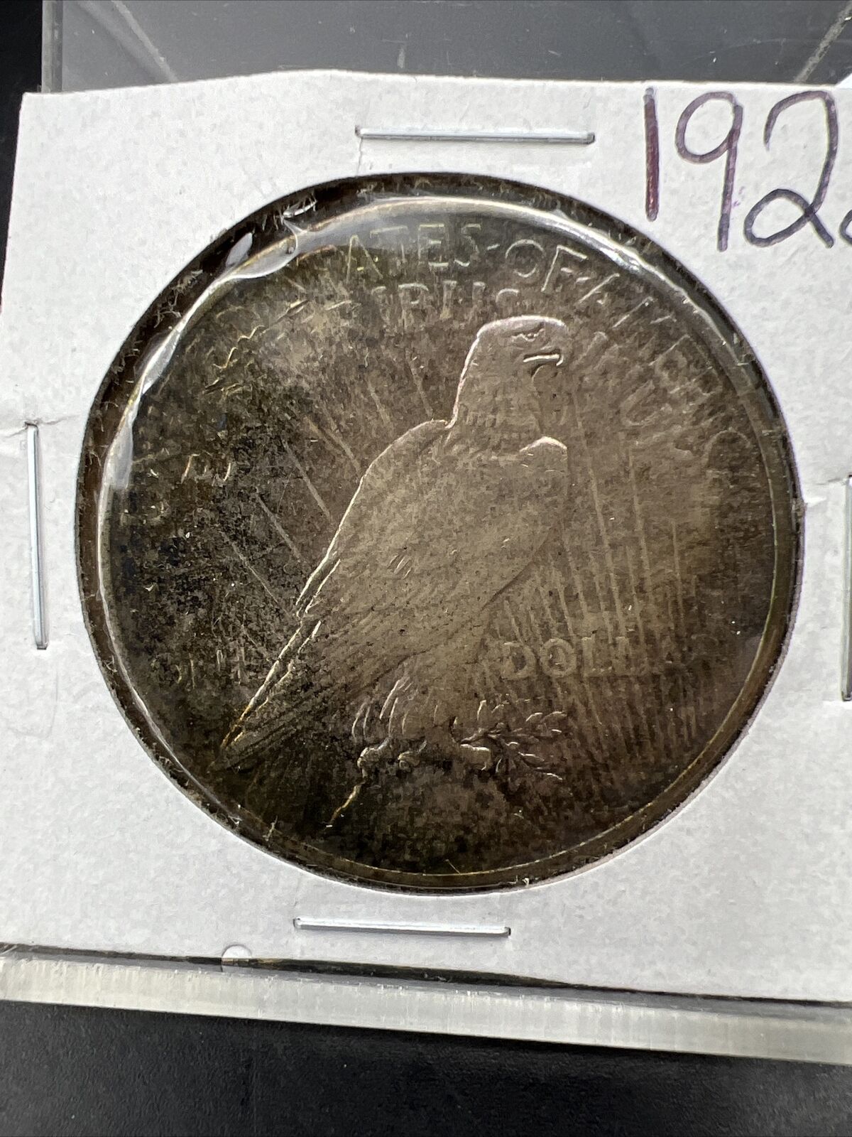 1922 P $1 Peace Silver Dollar Coin Choice VF / XF Neat Toning Reverse