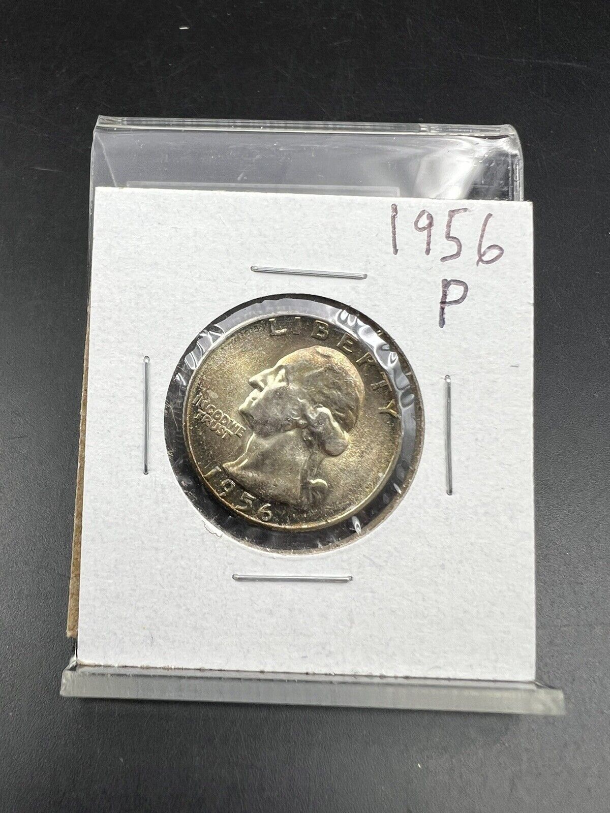 1956 P 25c Washington Quarter Coin Choice BU Some Toning