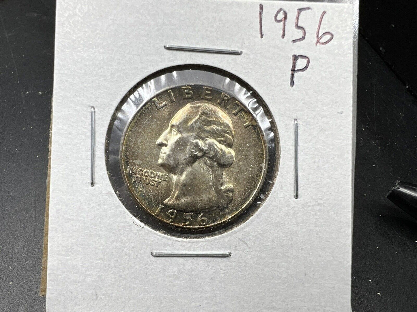 1956 P 25c Washington Quarter Coin Choice BU Some Toning