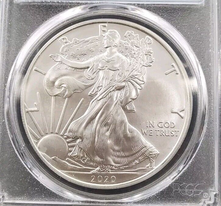 2020 P 1 OZ ASE American Silver Eagle Coin PCGS MS69 Emergency Issue #9203