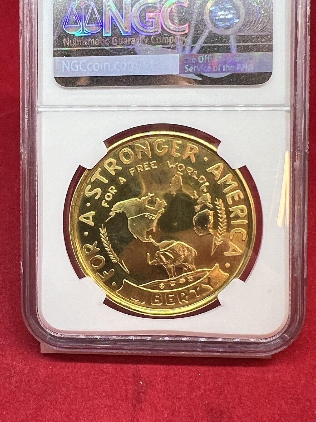 1964 41.6 Gram Solid 22k Gold Barry Goldwater Medal NGC PF64 UCAM TOP POP