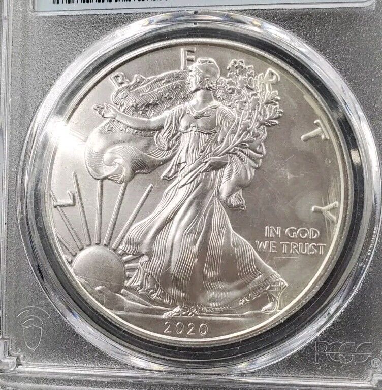 2020 S 1 OZ ASE Emergency American Silver Eagle Coin PCGS MS69 First Strike