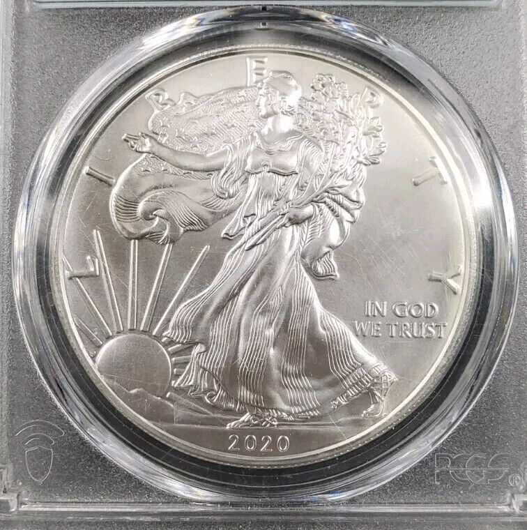 2020 S 1 OZ ASE Emergency American Silver Eagle Coin PCGS MS69 First Strike