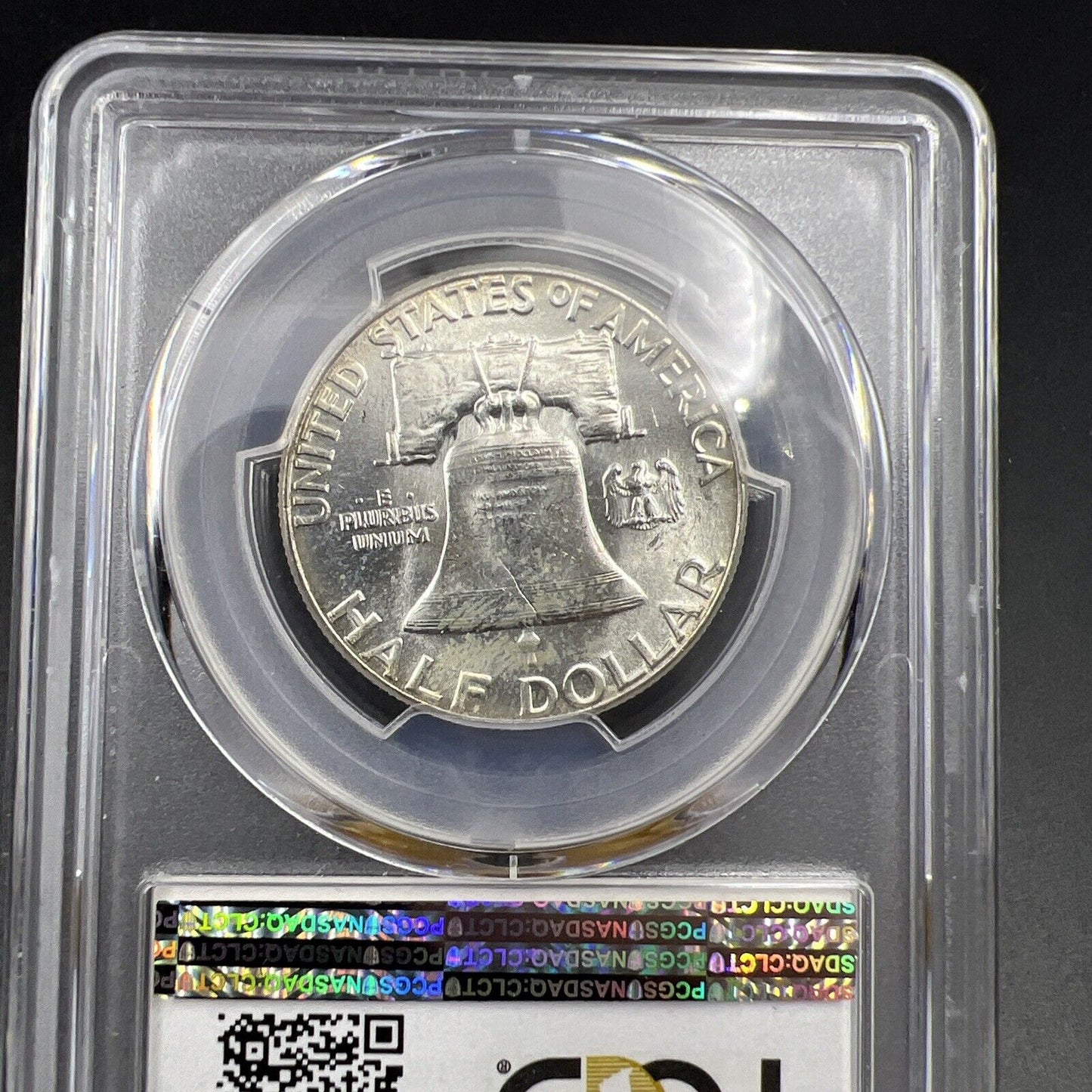 1955 D Franklin Silver Half Dollar Coin PCGS MS64 FBL Full Bell Line CH BU