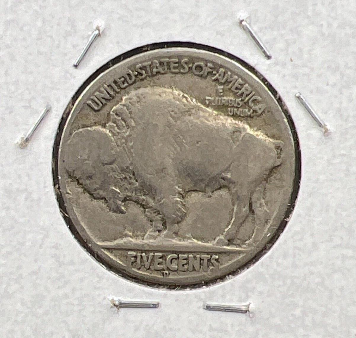 1917 D 5c Buffalo Indian Head Nickel Coin 2 Feathers Variety FS-401 CH AG / G