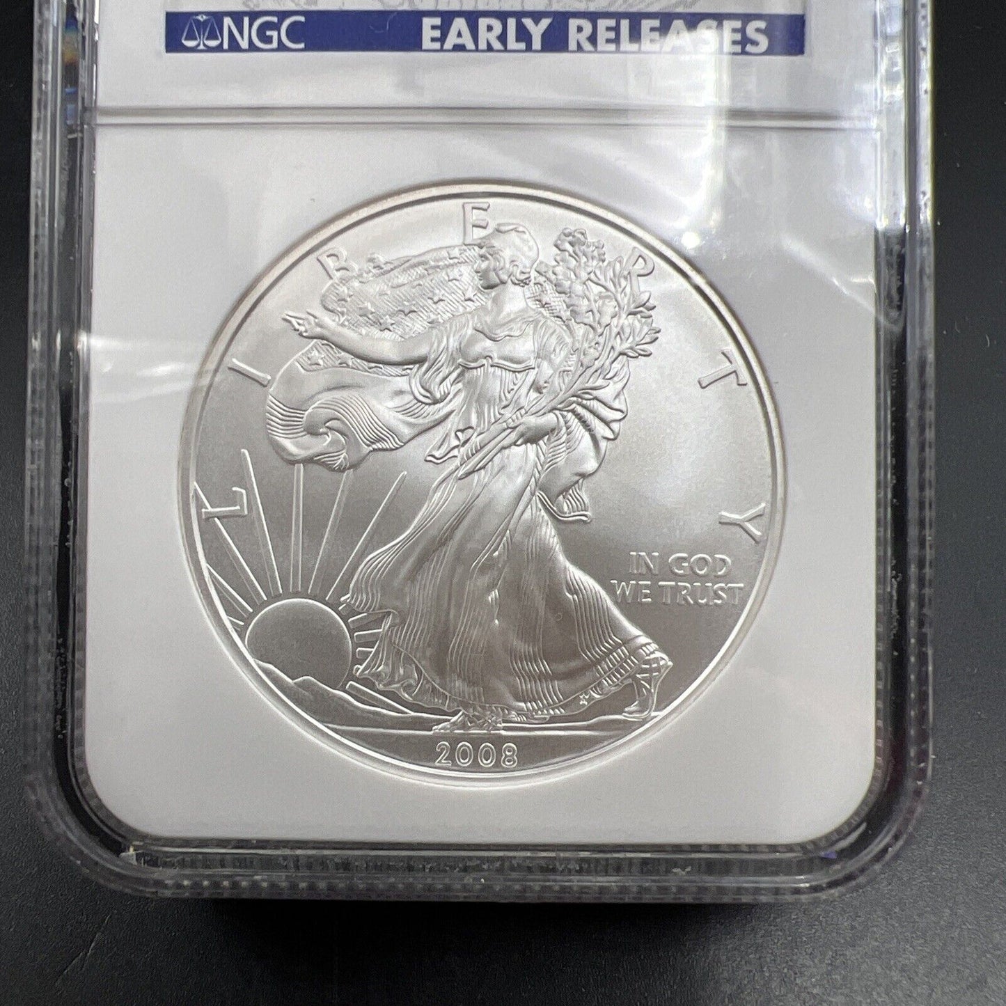 2008 1 Oz ASE American Silver Eagle Coin NGC MS69 Early Releases Gem BU