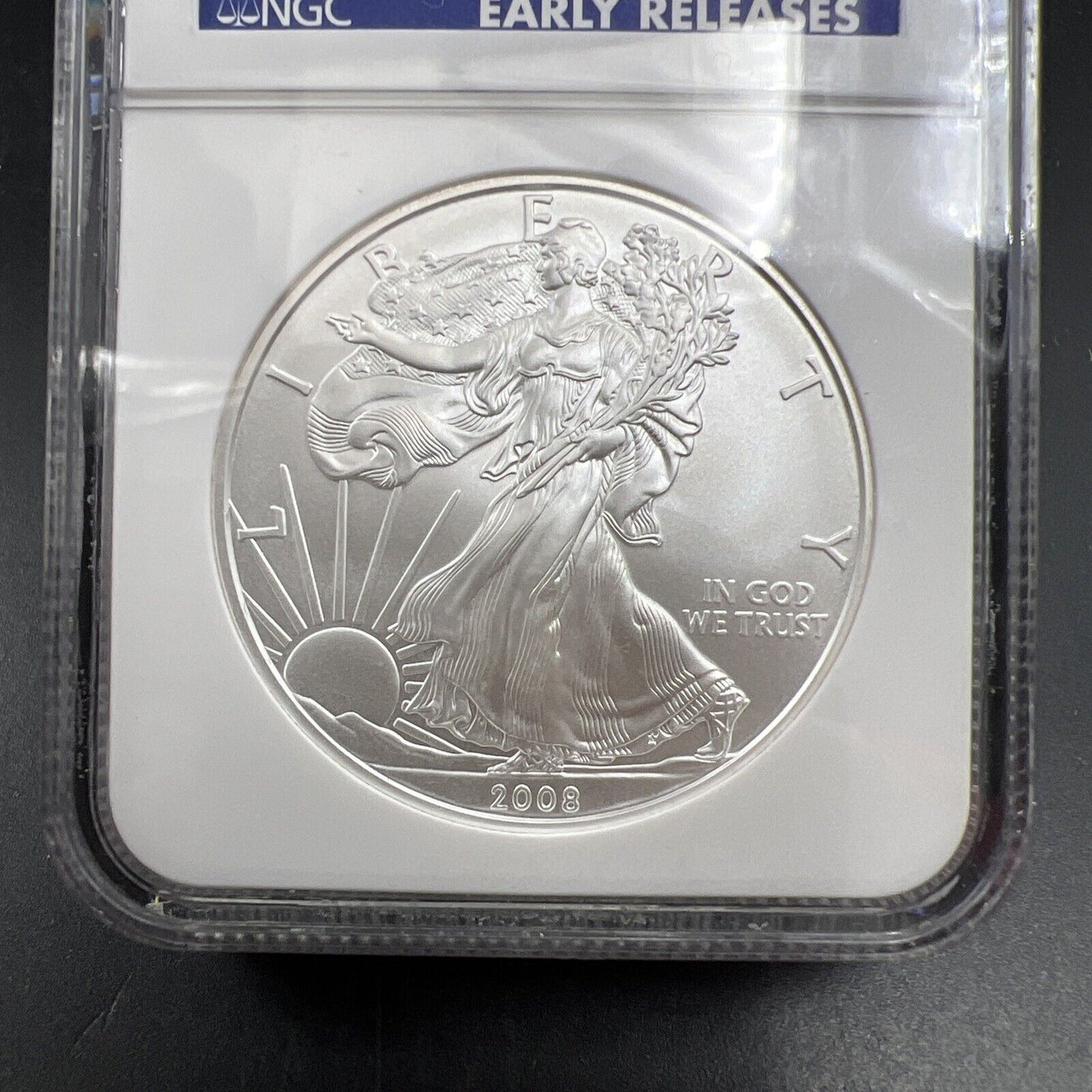 2008 1 Oz ASE American Silver Eagle Coin NGC MS69 Early Releases Gem BU