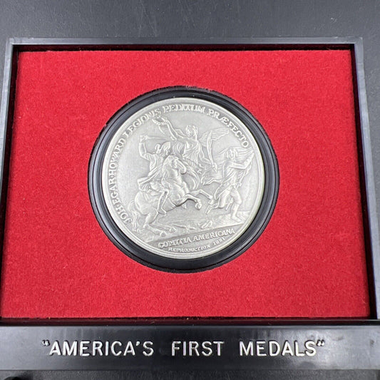 Lt. Col. John E Howard Americas First Medals Pewter Medal in Case