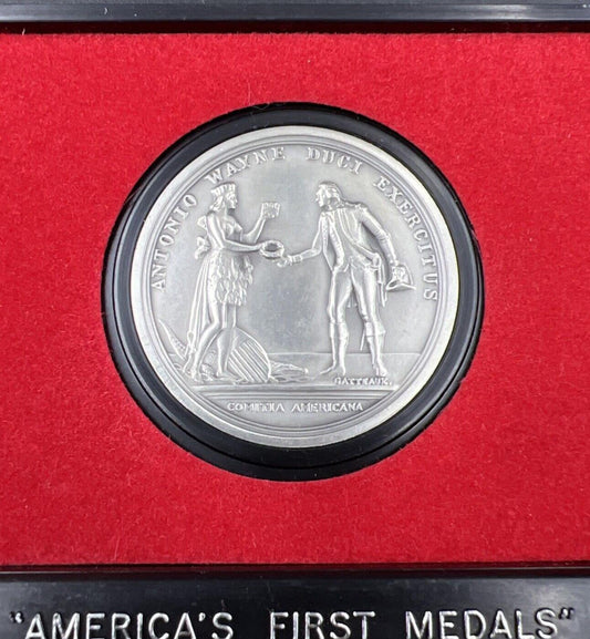 General Anthony Wayne Americas First Medals Pewter Medal in Case