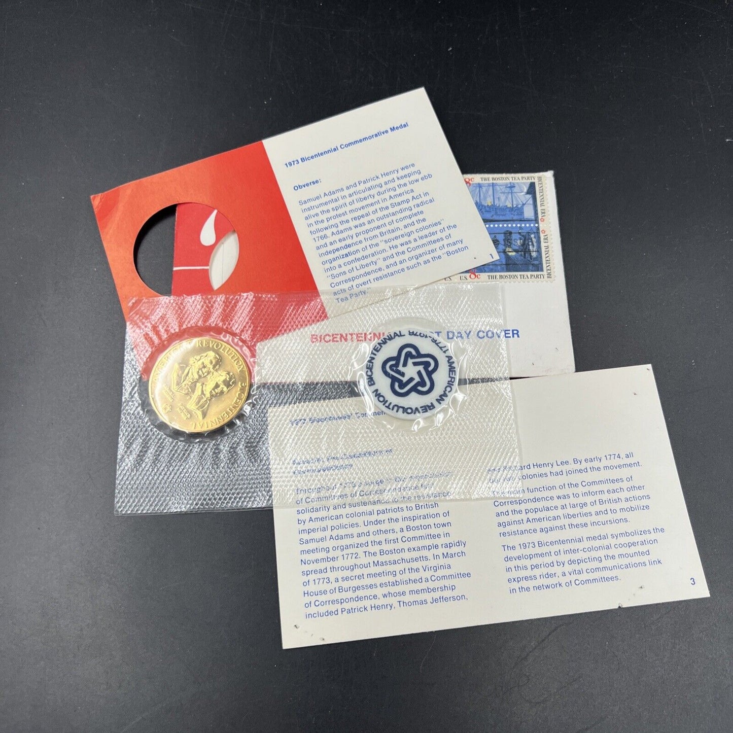 1976 American Committees of Correspondence Bronze Medal FDOI Issue UNC