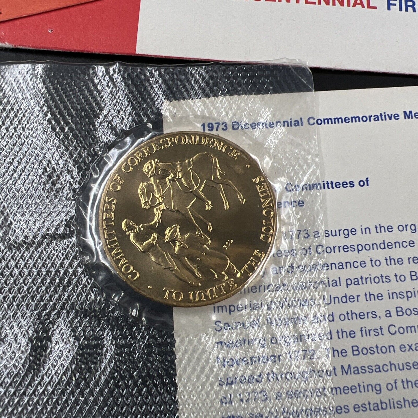 1976 American Committees of Correspondence Bronze Medal FDOI Issue UNC