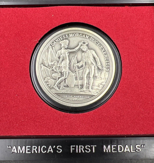 General Daniel Morgan Americas First Medals Pewter Medal in Case