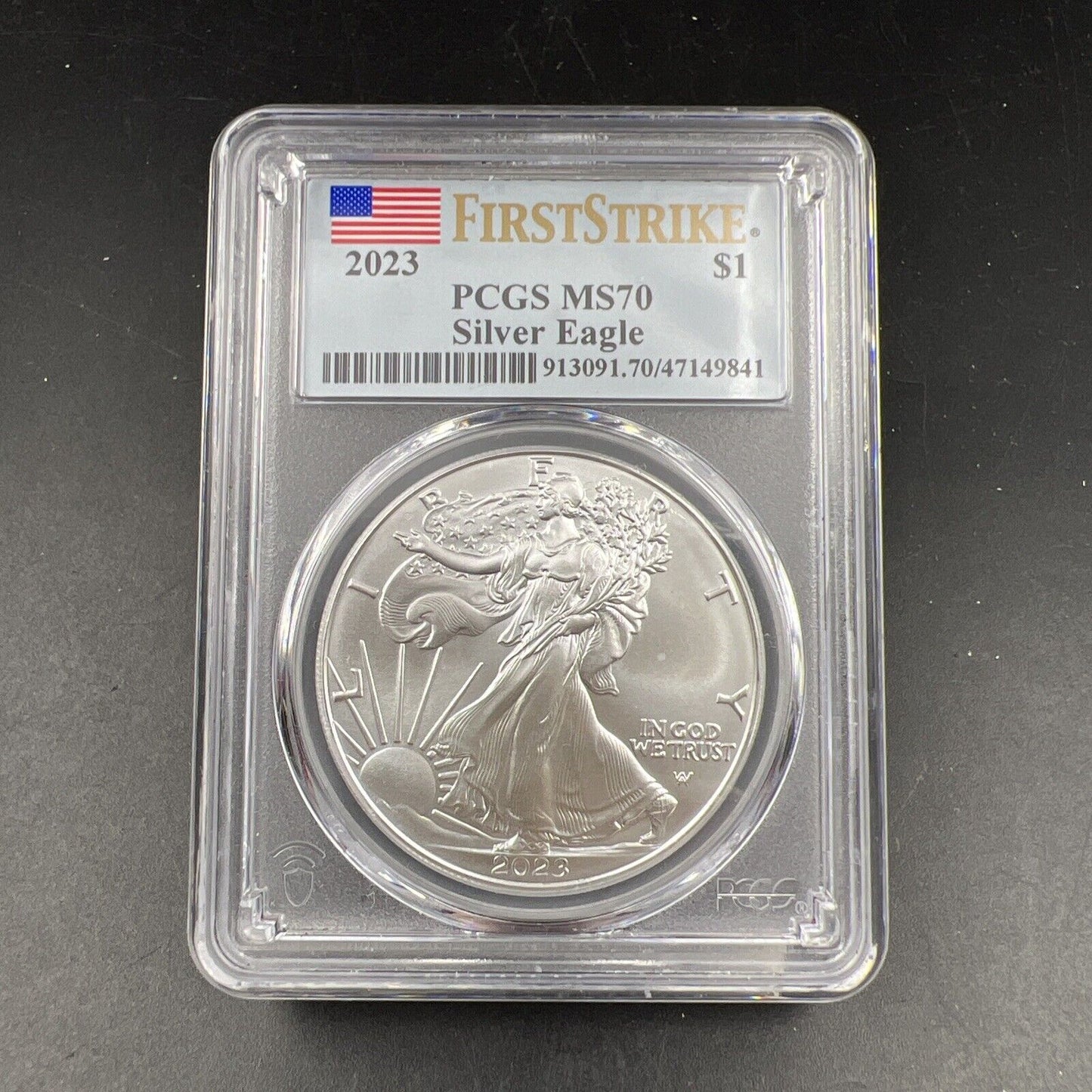 2023 1 Oz ASE American Silver Eagle Coin PCGS MS70 First Strike #841