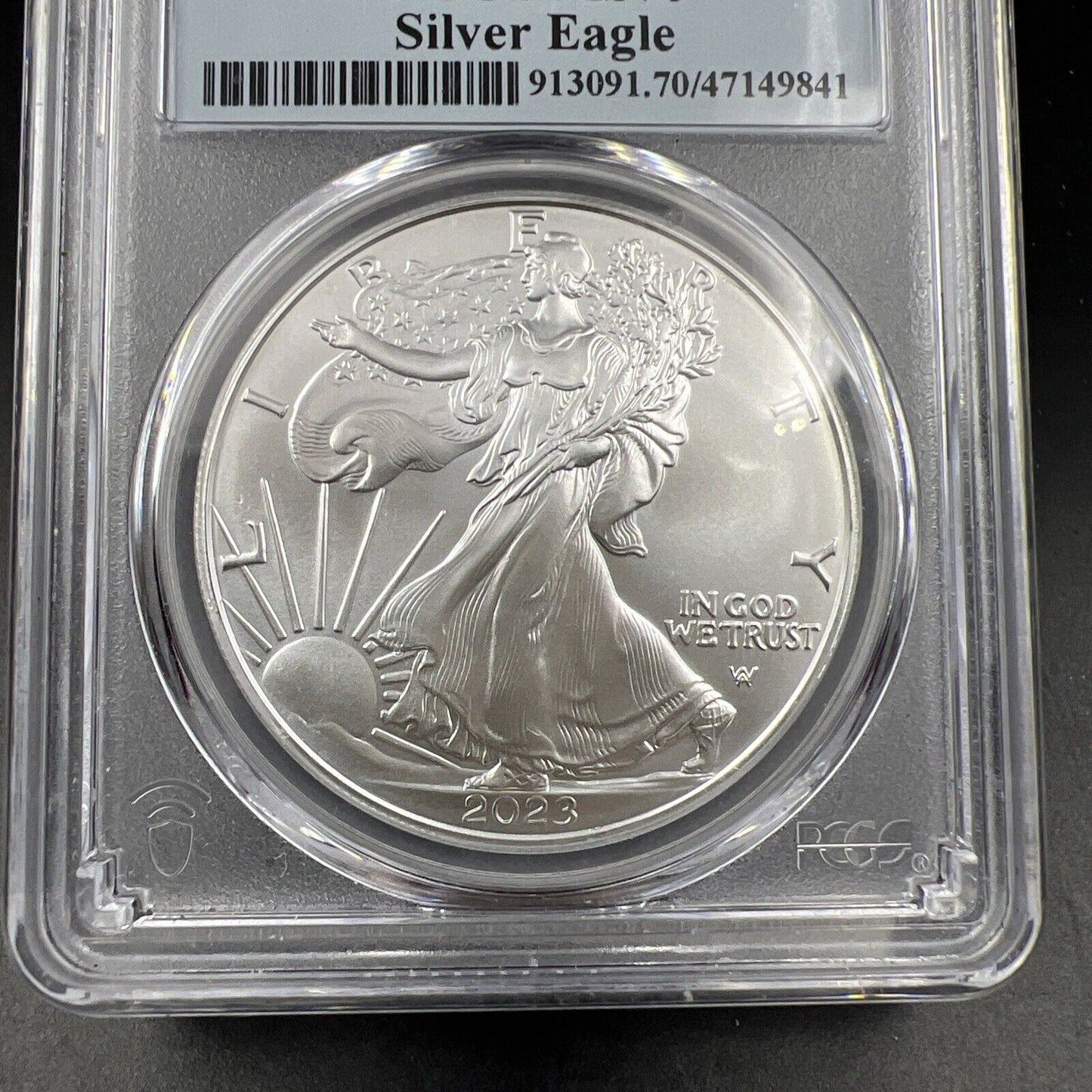 2023 1 Oz ASE American Silver Eagle Coin PCGS MS70 First Strike #841