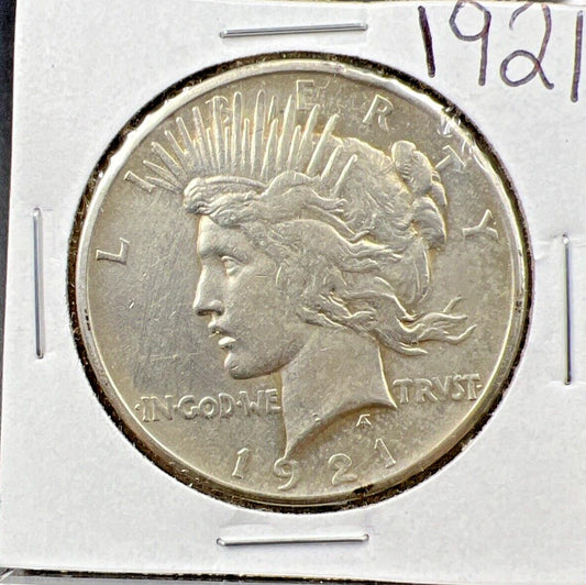 1921 $1 Peace Silver Dollar Coin Choice EF XF Extra Fine Circ