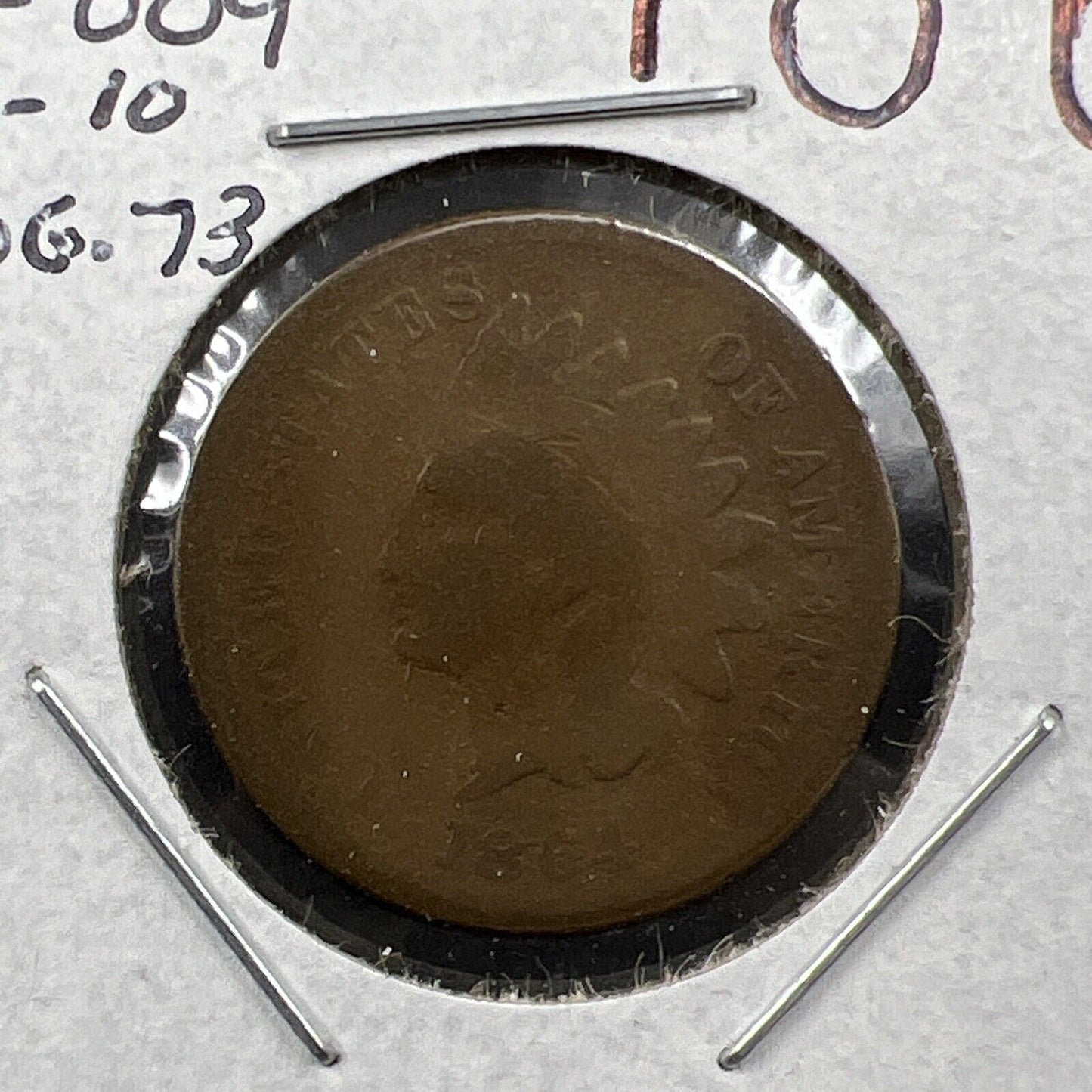 1864 1c Indian Cent L on Ribbon FS-2306 (006.73) RPD Variety Choice AG Circ