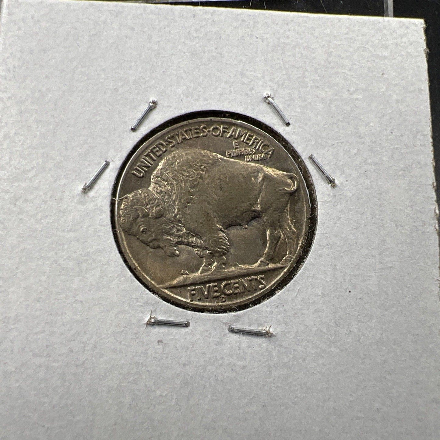 1938 D/D 5c Buffalo Nickel Coin Choice AU About UNC Nice Toning RPM Variety