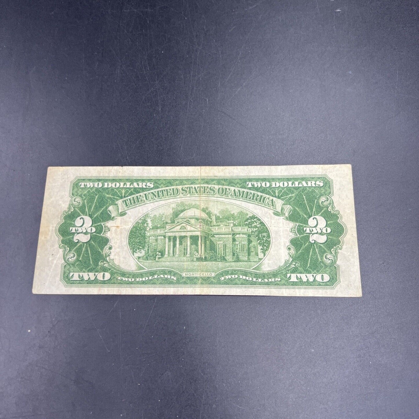 1928 D $2 Two Dollar Legal Tender Red Seal MULE NOTE CH Fine Circ