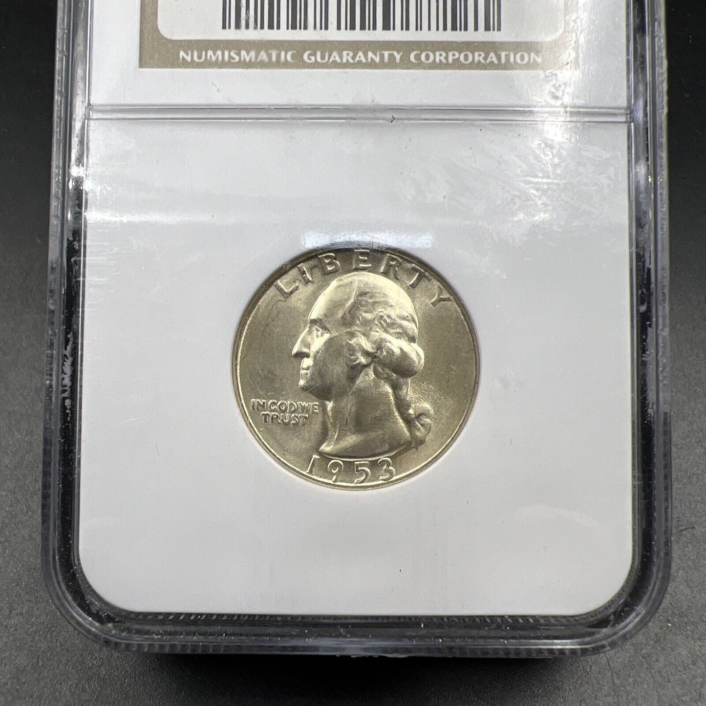 1953 S 25C Washington Quarter Silver Coin NGC MS65 Gem BU Unc Certified