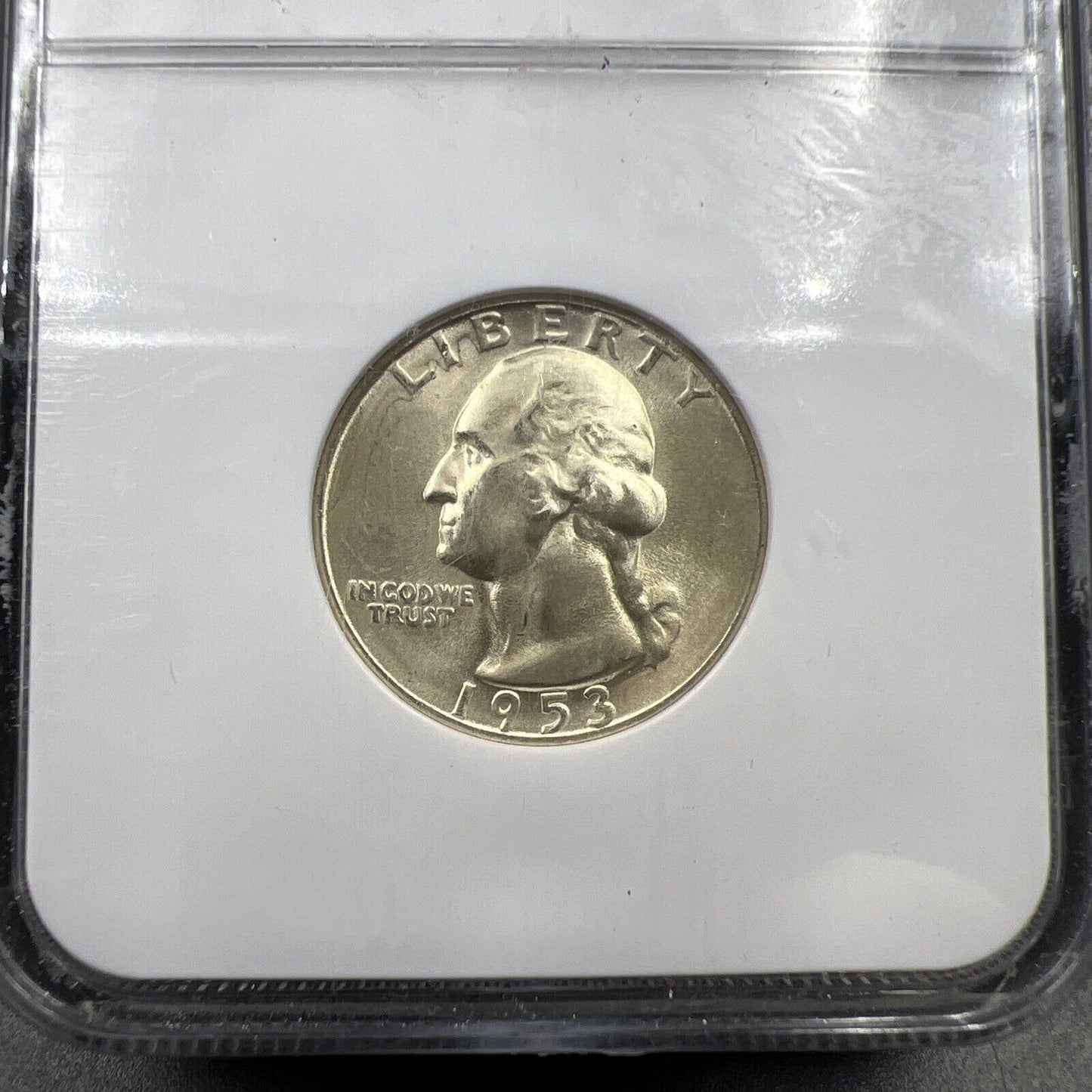 1953 S 25C Washington Quarter Silver Coin NGC MS65 Gem BU Unc Certified