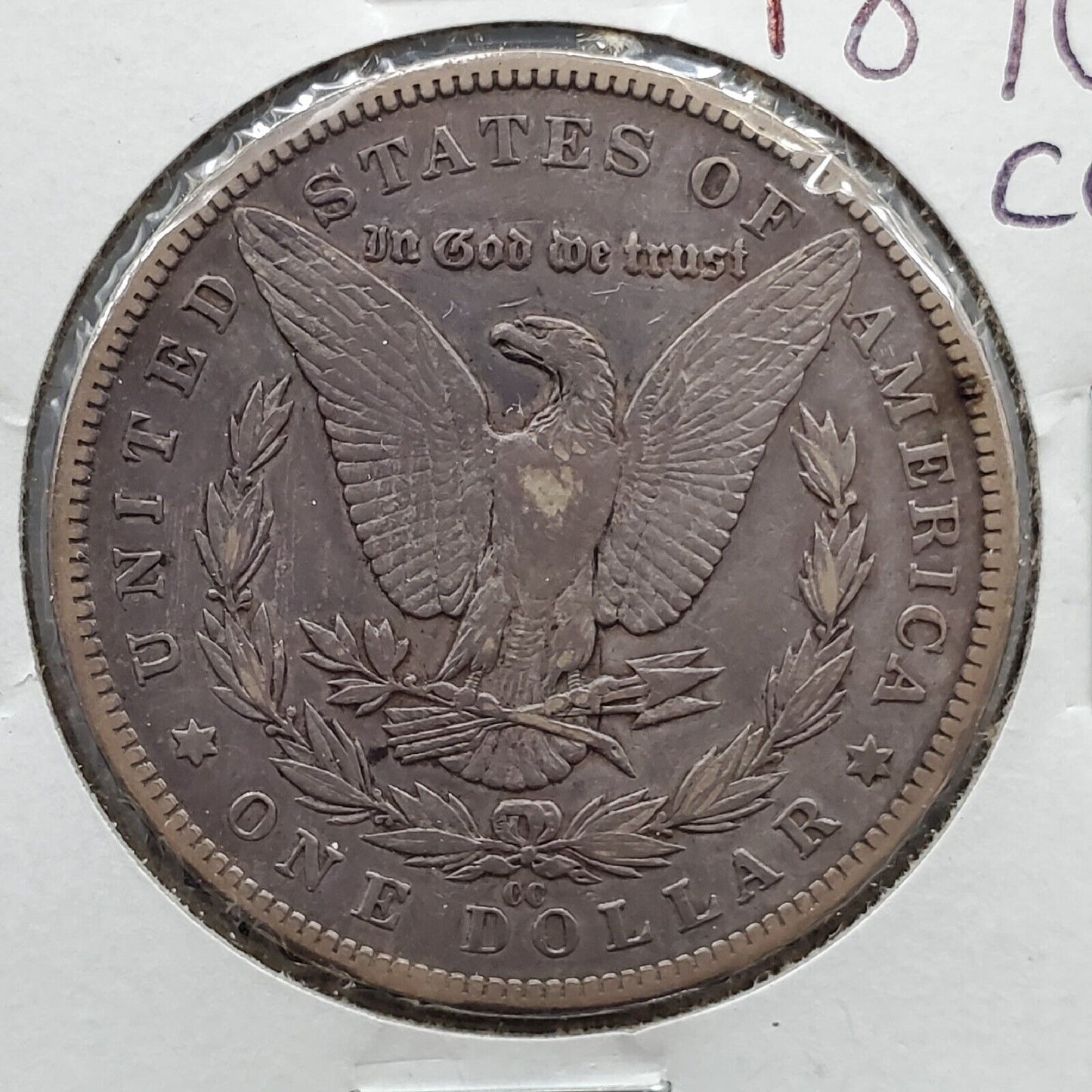 1890 CC $1 Morgan Silver Eagle Dollar Coin Carson City CHOICE VF Very Fine Circ