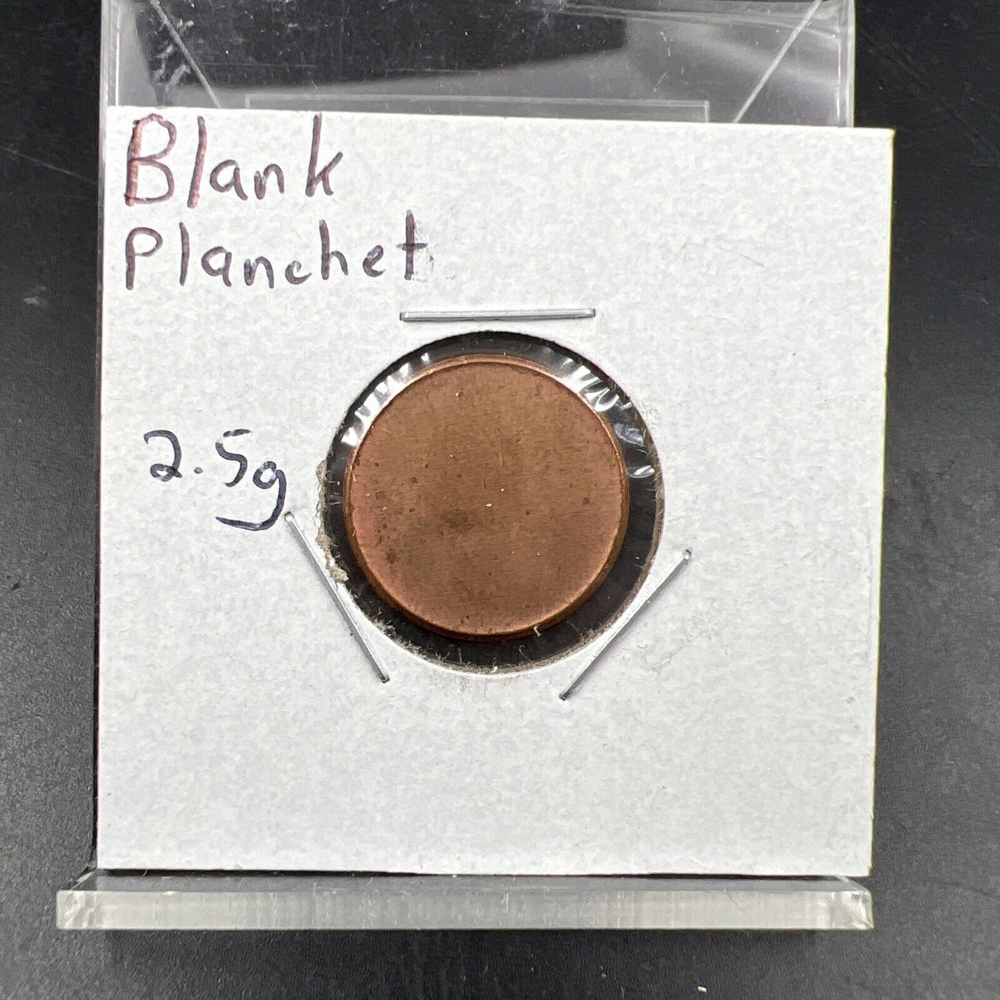 1c Copper Plated Zinc Lincoln Memorial / Shield Cent Planchet 2.5 grams UNC RB