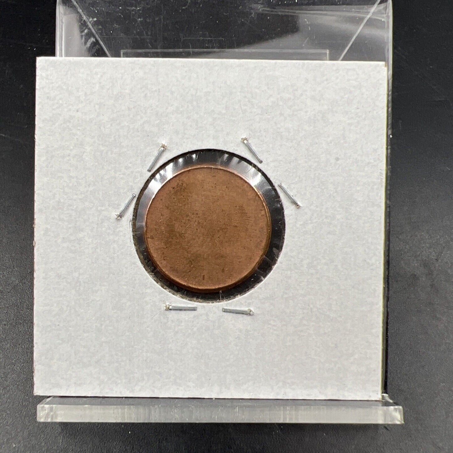 1c Copper Plated Zinc Lincoln Memorial / Shield Cent Planchet 2.5 grams UNC RB