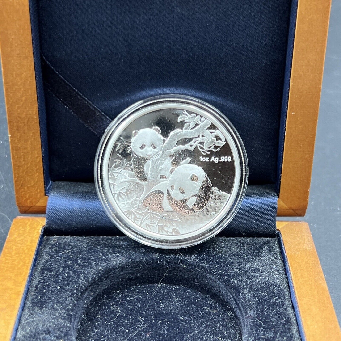 2013 Berlin World Money Fair Panda Proof Coin 1 Troy Oz .999 Fine Silver w/ Box