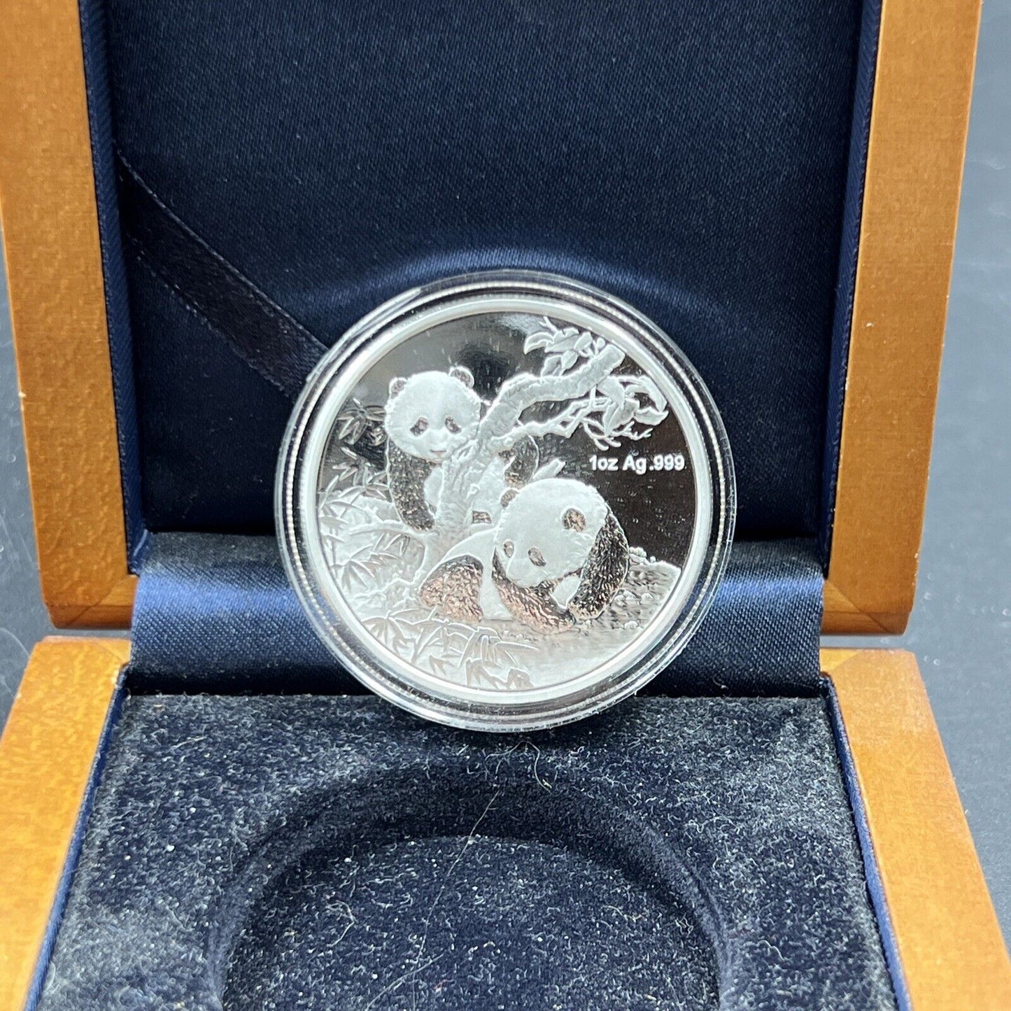 2013 Berlin World Money Fair Panda Proof Coin 1 Troy Oz .999 Fine Silver w/ Box