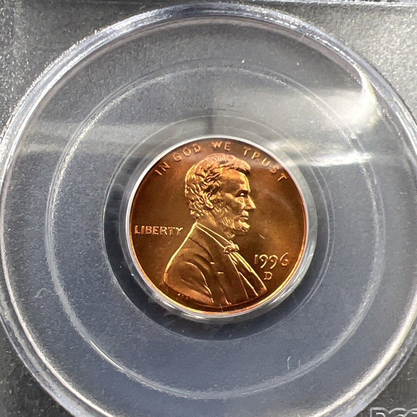 1996 D Lincoln Memorial Cent Penny Coin PCGS MS67 RD Gem BU Certified #842