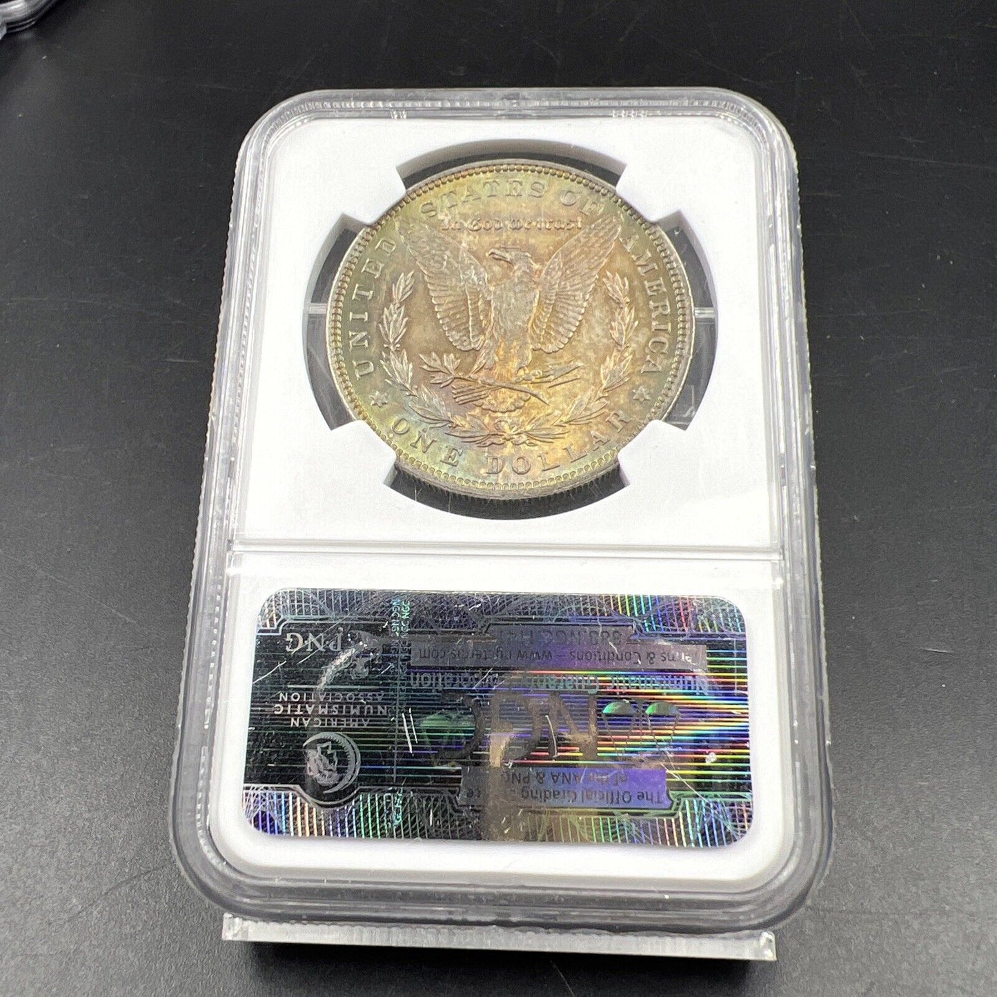 1896 P $1 Morgan Silver Dollar Coin NGC MS63 Nice Toning Toner