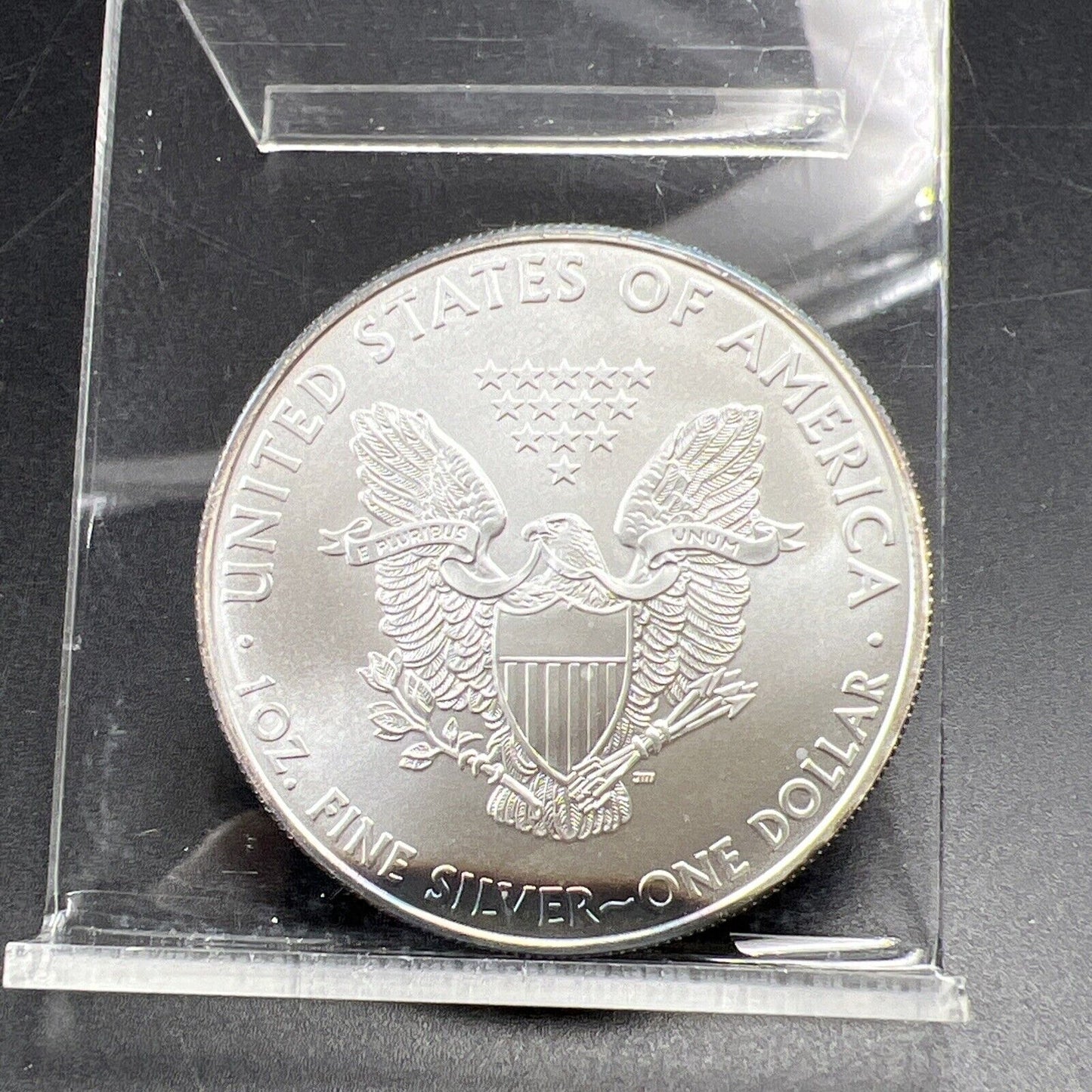 2010 1 Oz ASE American Silver Eagle Coin Gem BU UNC Nice Toning Toner