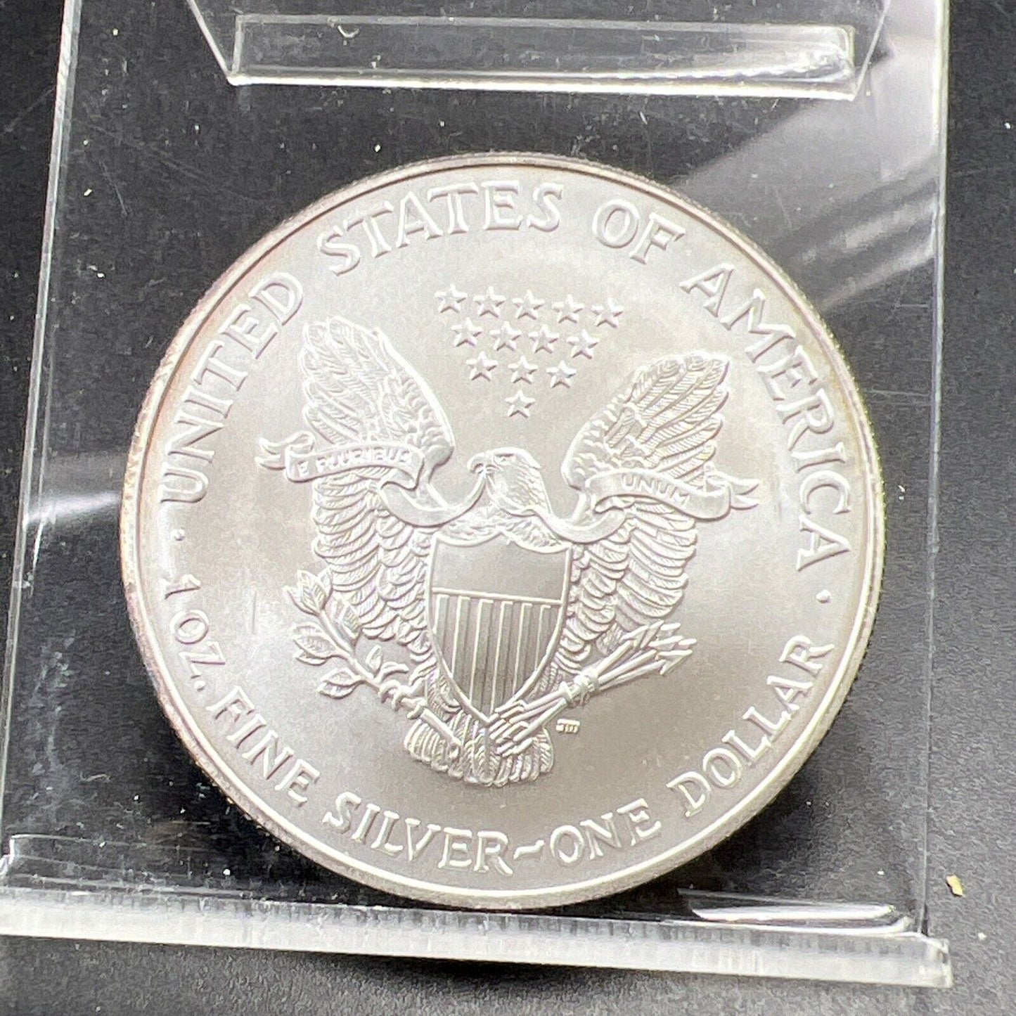 2007 1 Oz ASE American Silver Eagle Coin Gem BU UNC Neat Nice Toning Toner #Y