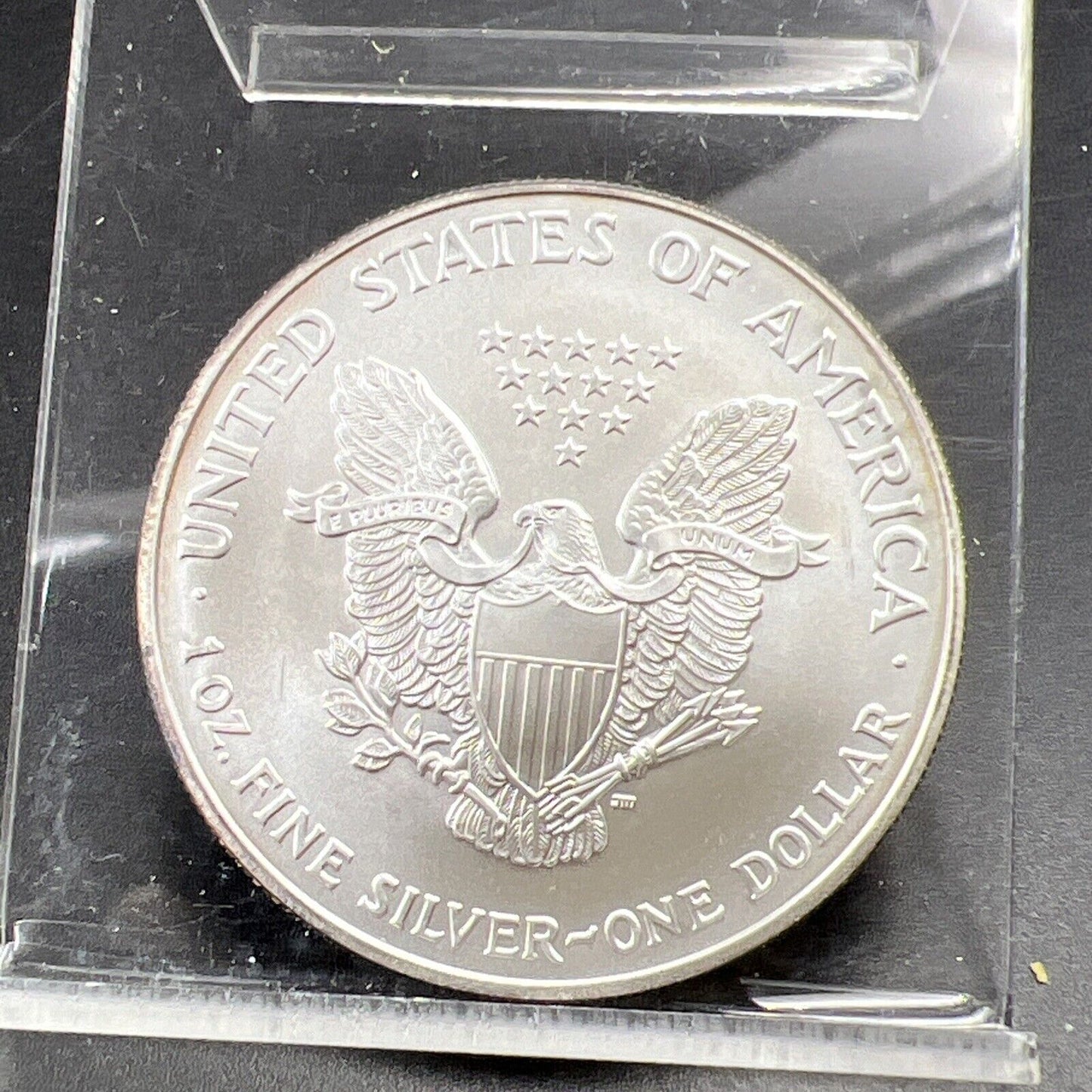 2007 1 Oz ASE American Silver Eagle Coin Gem BU UNC Neat Nice Toning Toner #Y