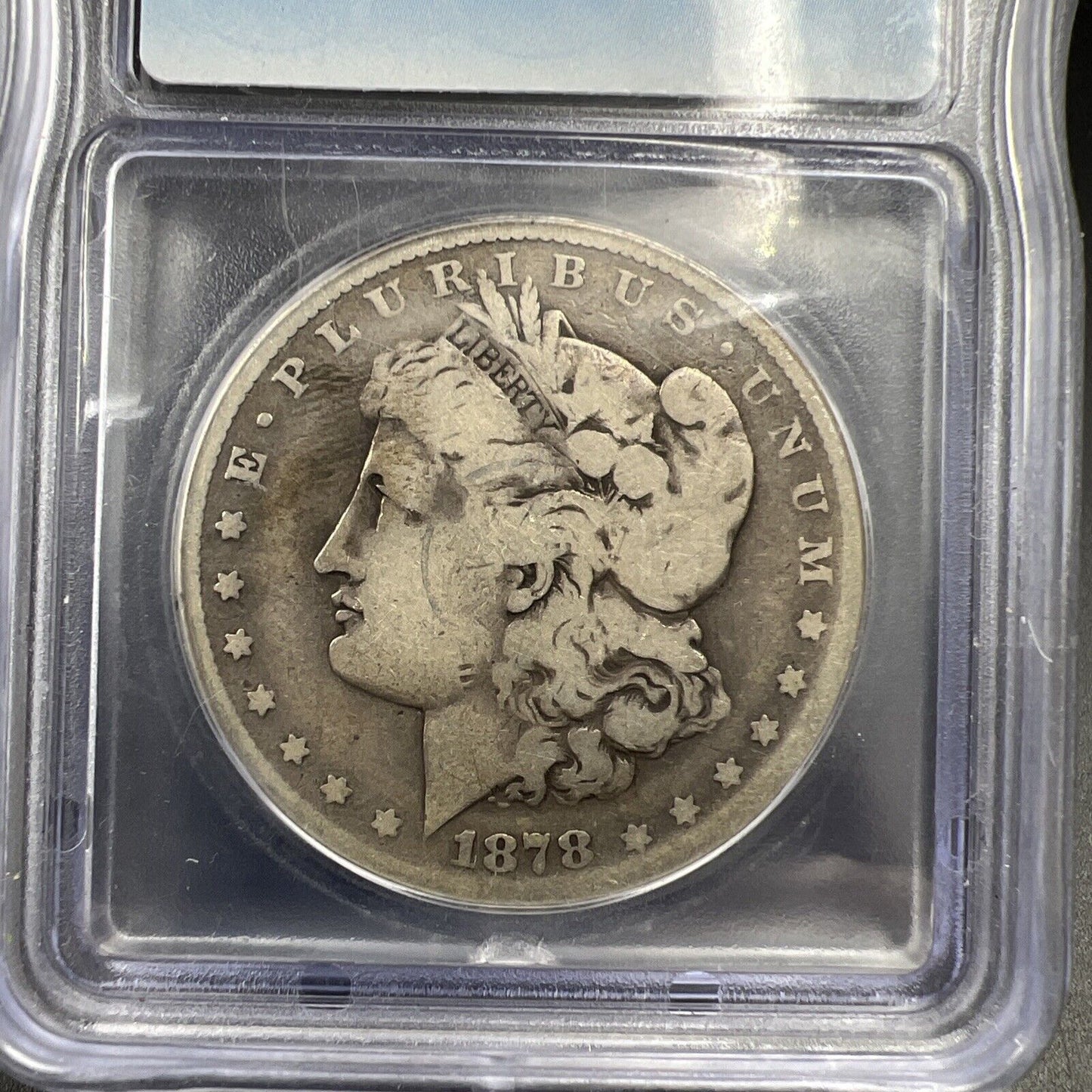 1878 CC $1 Morgan Silver Dollar Coin G4 ICG Certified Good Circ