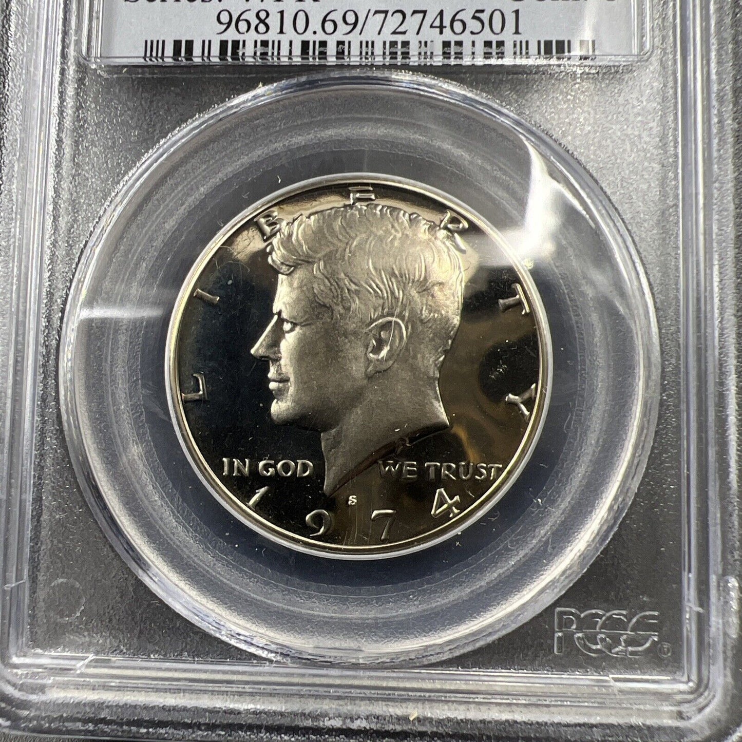 1974 S Kennedy Half Dollar Coin PCGS PR69 DCAM #501 Gem Proof Certified