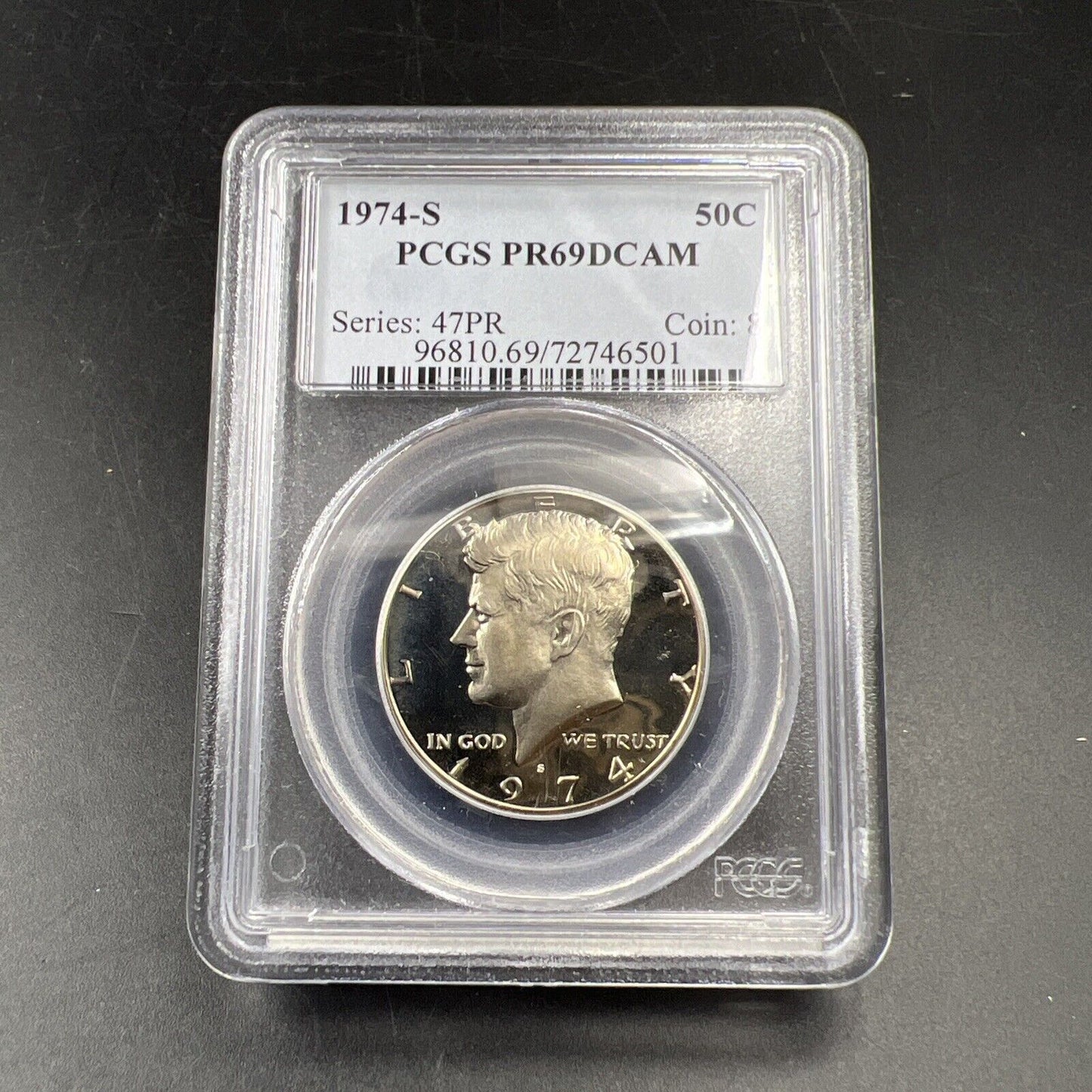 1974 S Kennedy Half Dollar Coin PCGS PR69 DCAM #501 Gem Proof Certified