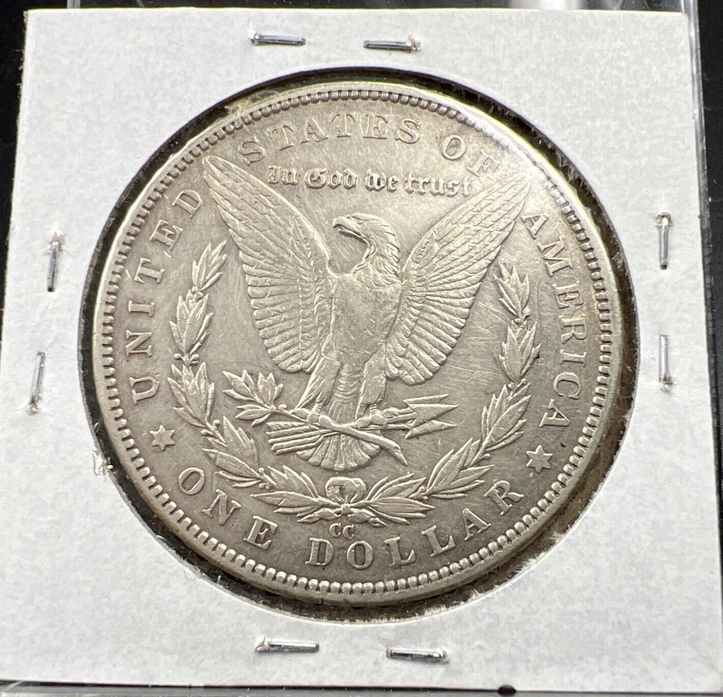 1890 CC $1 Morgan Silver Dollar Coin XF EF Extra Fine Circ Carson City Mint