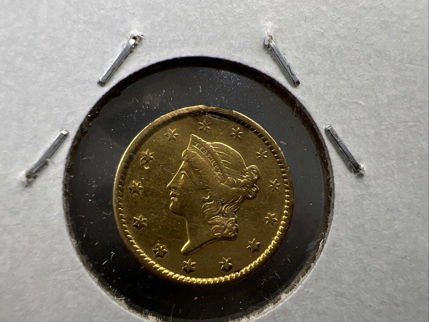 1851 Liberty Head Type I Gold Dollar $1 XF Details Ex Jewelry