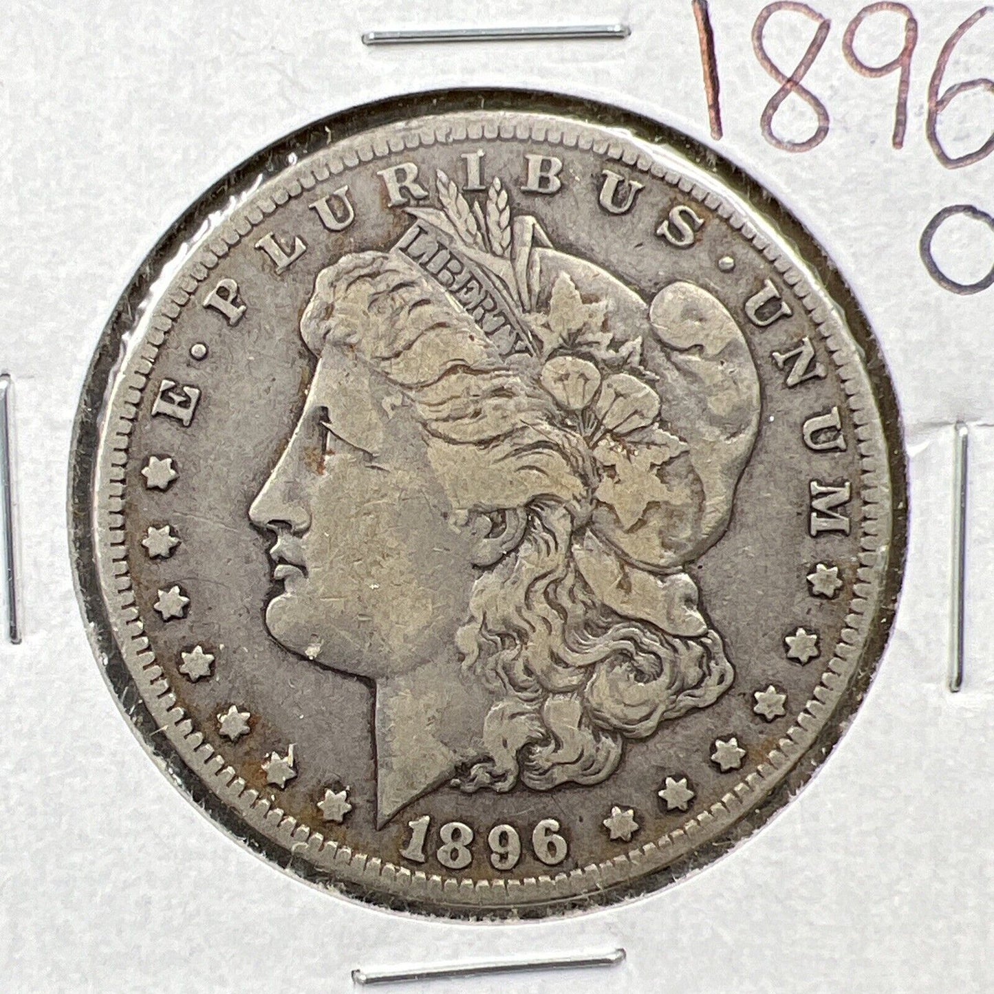 1896 O $1 Morgan Silver Dollar Coin VF Very Fine Circ