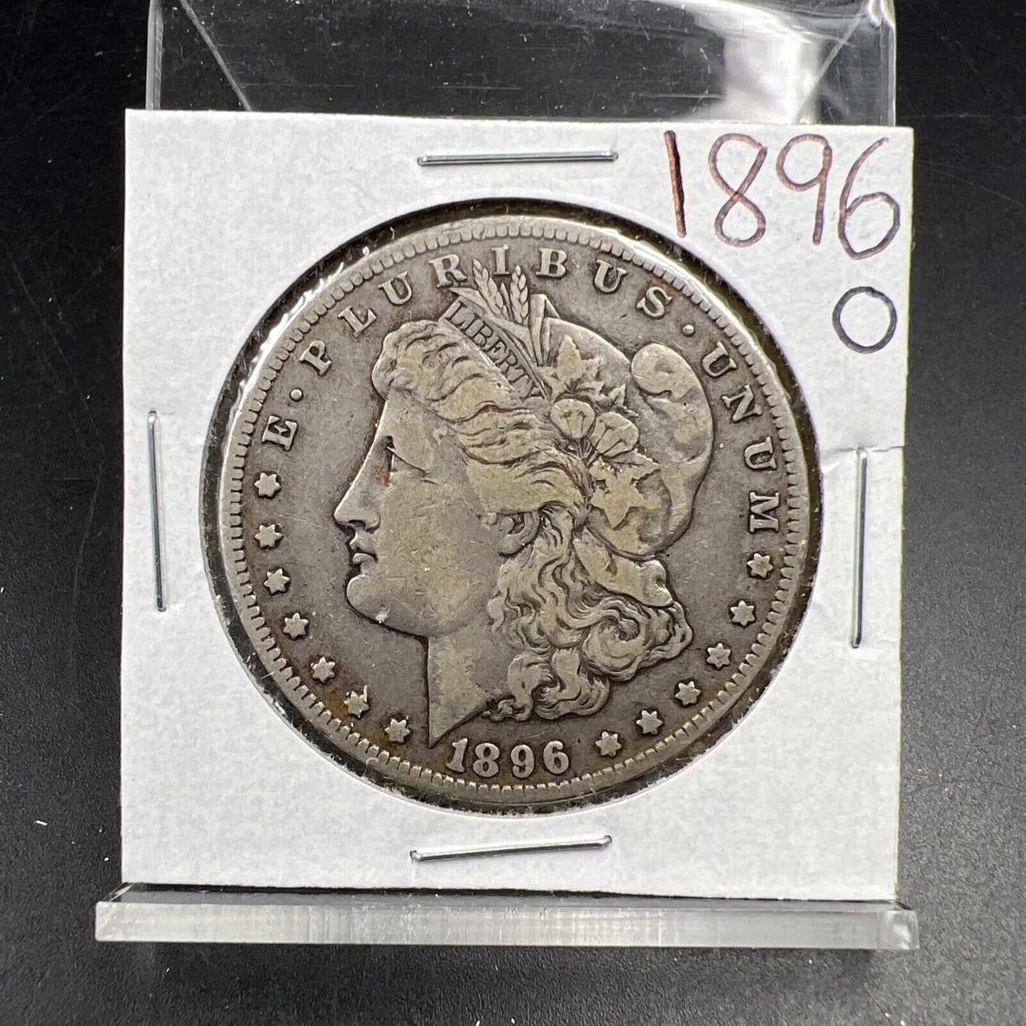 1896 O $1 Morgan Silver Dollar Coin VF Very Fine Circ