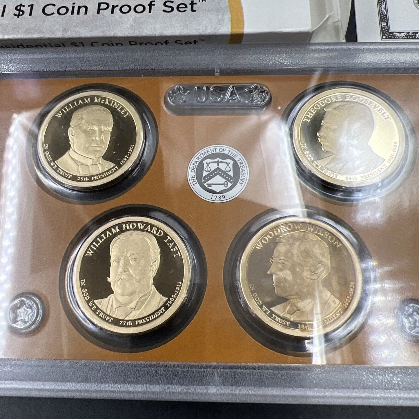 2013 US Mint Presidential 1$ Dollar Coin Proof Set Complete With Box & COA OGP