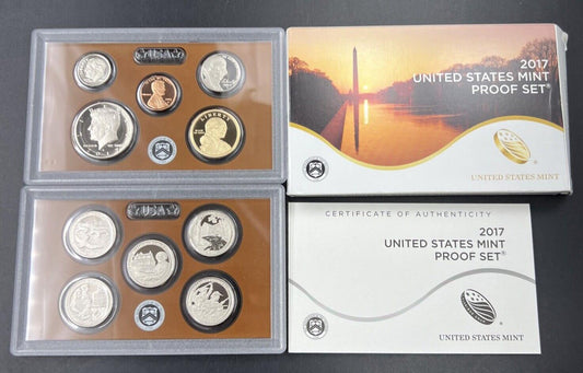 2017 Complete 13 Coin US Mint Proof Set OGP