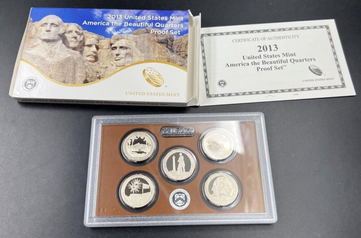 2013 S US ATB Copper Nickel Gem Proof 5 Coin Mint Set OGP America The Beautiful