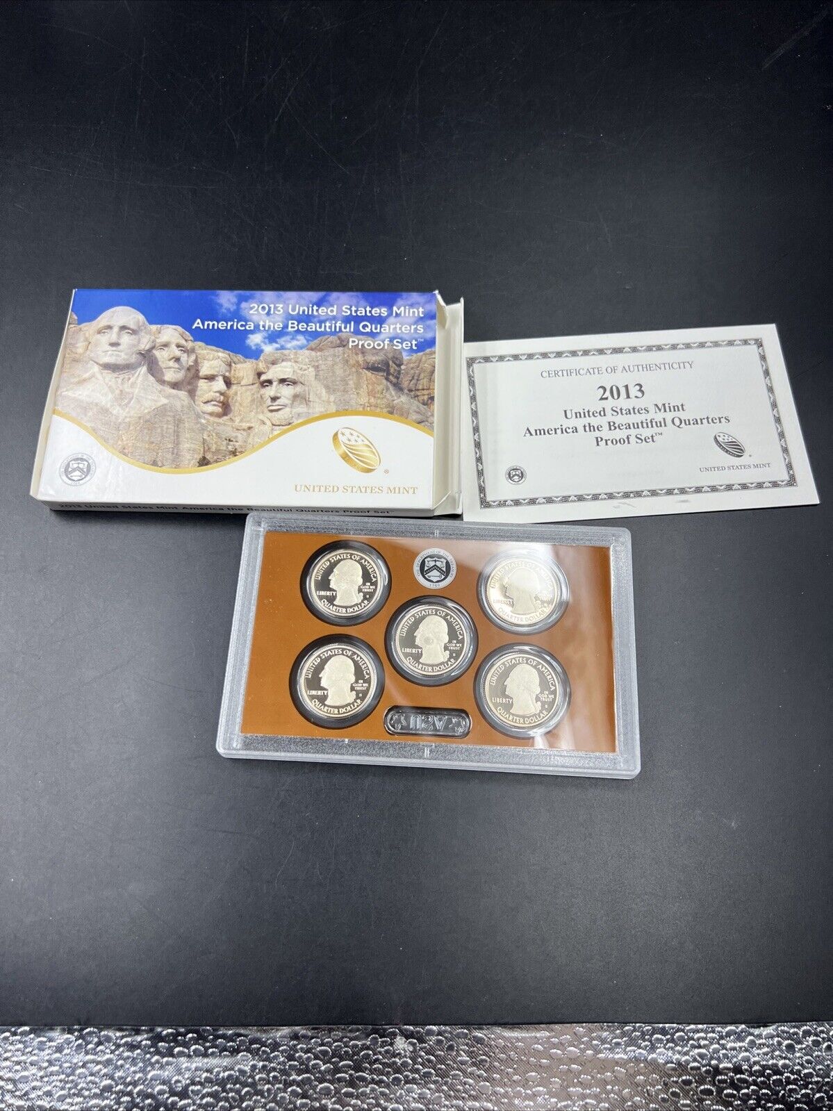 2013 S US ATB Copper Nickel Gem Proof 5 Coin Mint Set OGP America The Beautiful