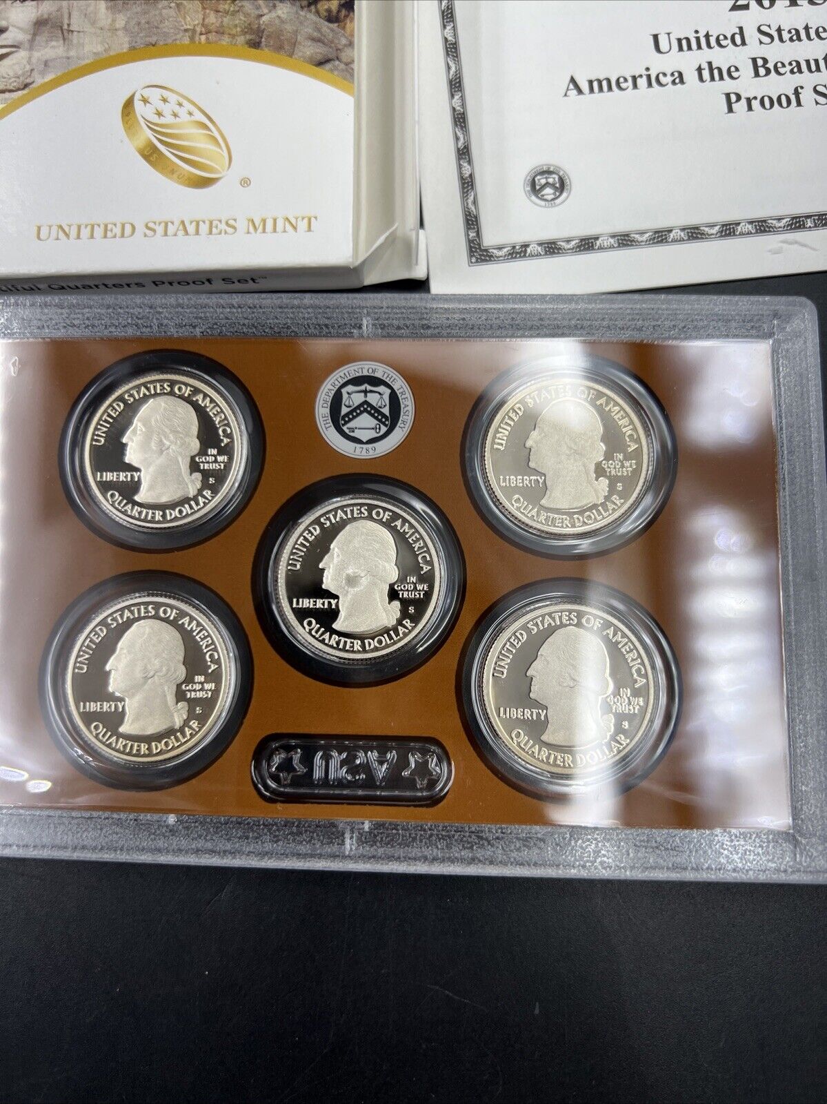 2013 S US ATB Copper Nickel Gem Proof 5 Coin Mint Set OGP America The Beautiful