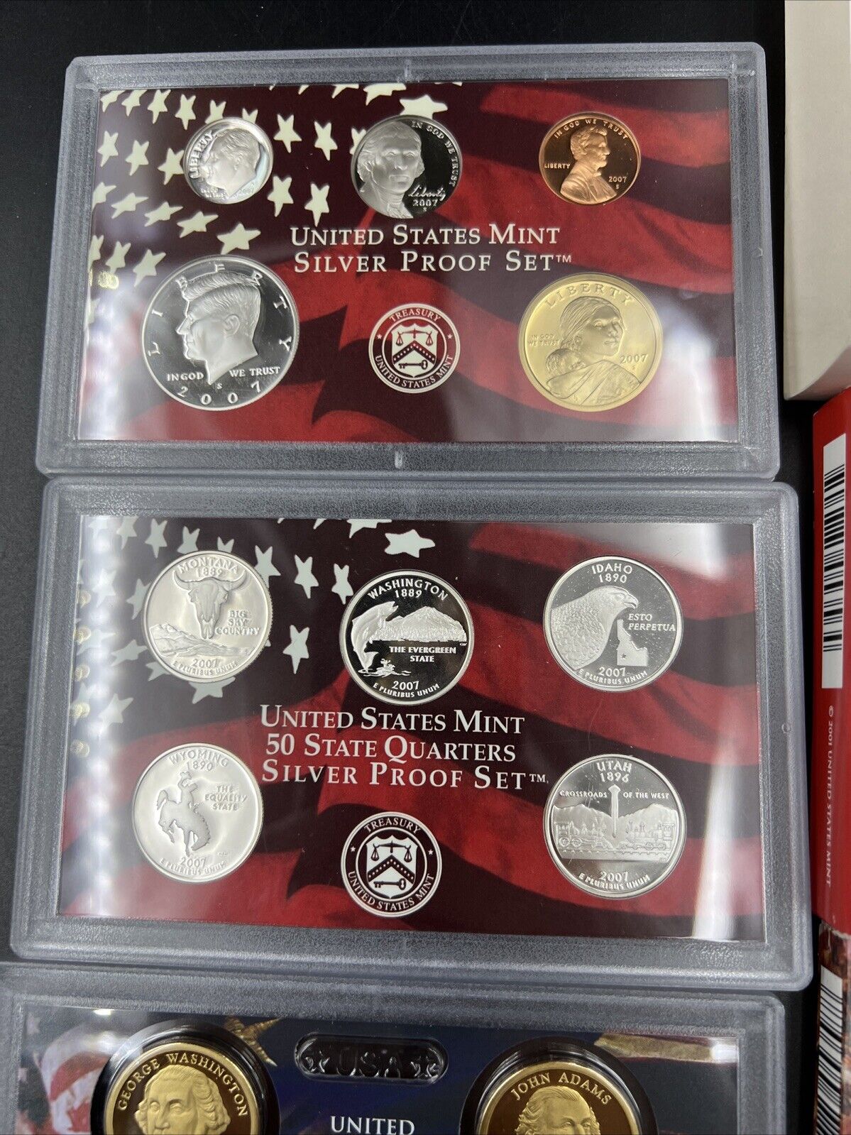 2007 14 Coin Silver Proof Set OGP w/ Presidential Dollars