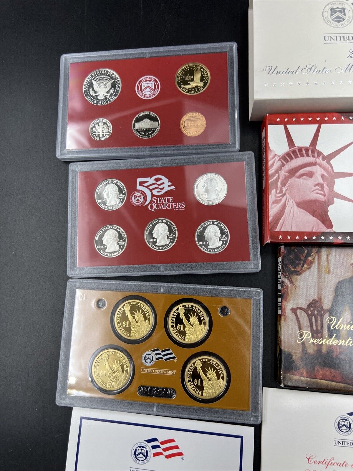 2007 14 Coin Silver Proof Set OGP w/ Presidential Dollars