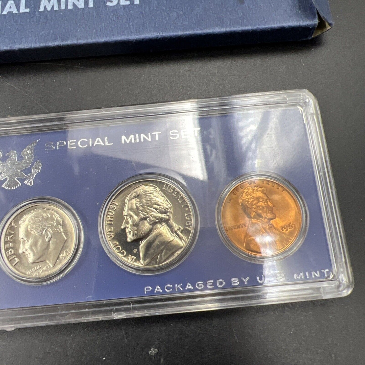 1967 US Mint SMS Special Mint Set in Blue Box & Plastic Case