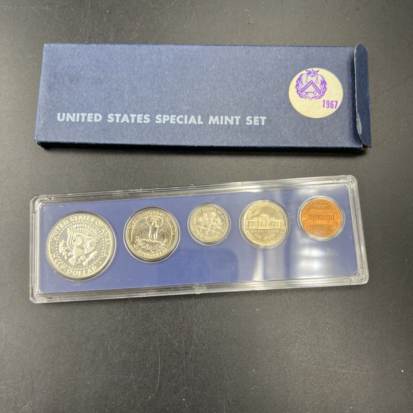 1967 US Mint SMS Special Mint Set in Blue Box & Plastic Case